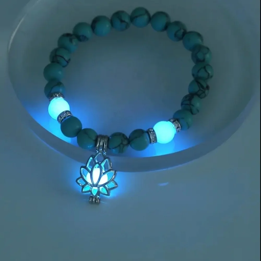 Glowing Lotus Beads Bracelet